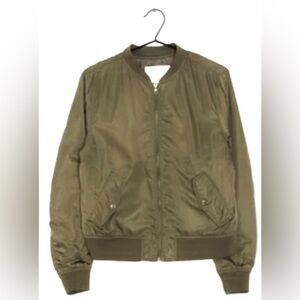 Olive Green Bomber Jacket for Women